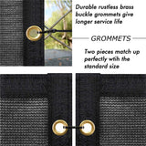 Privacy Screen Fence 8' x 50' Commercial Shade Cover with Brass Grommets Heavy Duty Perfect for Outdoor Back Yard