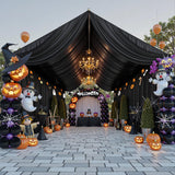 Party Village 60ftx40ft Black Ceiling Curtain for Wedding Parties
