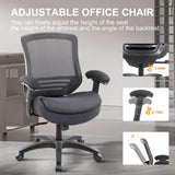 WITTLONG 400lbs Ergonomic Office Chair with Double Seat Cushion and Soft Armrests for Executive Computer Desk with Built-in Lumbar Support (Black)