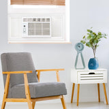 Keystone 10,000 BTU Window Air Conditioner and Dehumidifier, 115V, Window AC Units for Apartment, Living Room, Garage, and Small-Medium Rooms up to 450 Sq.Ft., Window Unit Air Conditioners with Remote