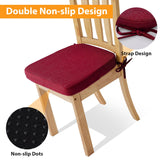 Ruqmuis Chair Cushions for Dining Chairs, 2" Thick Seat Cushions for Kitchen Chairs
