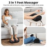 Medcursor Foot Massager with Heat - Foot and Calf Massager with Massage Roller, Deep Massage for Plantar Fasciitis, Pain Relief, Neuropathy, Relax for Home or Office Use (Not Cordless)