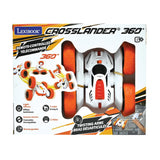 LEXiBOOK- Crosslander Luminous Terrain Car, Wrist Remote, Rechargeable, Electronic Action Kit, White/Orange, Color