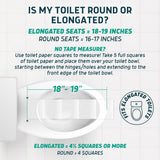 Lunderg Raised Toilet Seat with Handles - Elongated - Easy to Install Toilet Seat Risers for Seniors - Adds 3 Inches & Works like the one you’ve always used - Elegant design - No Hospital Vibe