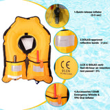 Inflatable-Life-Jacket| Lightweight Life-Vest for Adults| Automatic Inflatable-PFD| Supports up to 300 lbs (Light Camouflage)