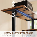 47 Inch L Shaped Desk with 3 Drawers Electric Standing Desks with Storage Computer Table Adjustable
