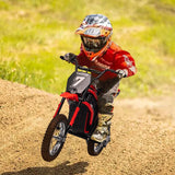 Garvee 24v Kids Electric Dirt Bike, 350w Electric Motorcycle for Boys & Girls with 3 Speed Levels Up to 14.3 MPH, Shock Absorbing Suspension, Off-Road Ride on Toy