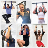 DMoose Fitness Hanging Ab Straps for Pull Up Bar & Core Strength Training - Thick Padded Arm Strap for Ab Swing with 2 Rust-Resistant Carabiners - Pull Up Straps for Abs Workout at Home and Gym (Pair) DMoose Fitness