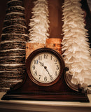 Bulova B1514 Asheville Mantel Clock, Brown Cherry