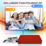 Wireless Instant Photo Printer - Portable Mobile Borderless Pictures, Printing from Your Smartphone SereneLife