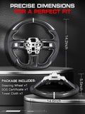 TESFEEL Real Carbon Fiber Steering Wheel for Ford Mustang 2018-2023
