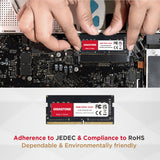 RAM Laptop Only】 GIGASTONE 16GB Kit (2x8GB) DDR4 3200MHz (2933MHz or 2666MHz) PC4-25600 (PC4-23400/21300) CL22 1.2V SODIMM 260 Pin
