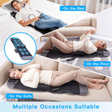ZEBORA Full Body Massage Mat with Vibration, Stretching and Pressure Massage, Adjustable Pillow Height, Bed Sofa Floor Home Office Massage Mat, Relieve Pain for Neck, Back, Waist, Legs, Massage Pad