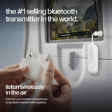 Twelve South AirFly Pro 2, Bluetooth Adapter, Pair 2 AirPods, Glacial White
