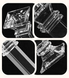 Crystal Candle Holders Set of 2, 10 Inch Tall Candle Sticks Holder Decor for Wedding Dining Table, Clear Glass Candlestick Holder Centerpiece, Heavy Duty K9 Crystal Candelabros para Centros de Mesa