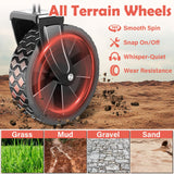 Wagons Carts Foldable, 360 Lbs with Adjustable Handle, Black Lightweight Portable, Collapsible Wagon for Camping, Shopping, Sports