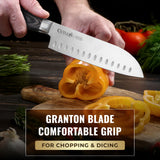 Cutluxe 5-Piece Chef Knife Set – Ultra Sharp Japanese Kitchen Knives, High Carbon Stainless Steel Blades, Full Tang Pakkawood Handles – Shinobi Series