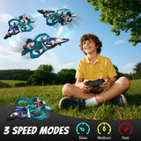 4DRC RC Airplanes Remote Control Airplanes with 3 Batteries, Foam RC Planes for Kids Adults Beginners 4-7 8-12 12-16, Remote Control Helicopter Fighter Jet Drones for Kids Adults, 360° Flip