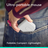 Logitech Mobi Fold Foldable Wireless Mouse with Quiet Click, Off-White