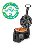 Belgian Waffle Maker – 1” Thick Waffle Mold, Nonstick Waffle Iron with Quick Heat-Up, Surface (Black) DASH