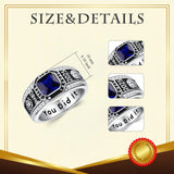Oseew 2027 Class Graduation Ring Personalized Men High School