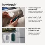 Twelve South AirFly Pro 2, Bluetooth Adapter, Pair 2 AirPods, Teal Ice