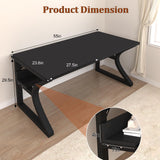 Computer Desk 55 Inch Large Computer Desk with Storage Shelf Home