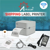 Arkscan 2054K-WF (WiFi & USB) Thermal Shipping Label Printer M300 Portable Thermal Sticker Printer