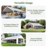 Aoxun 20x40 Party Tent,Heavy-Duty Canopy Tents for Parties Weddings Events