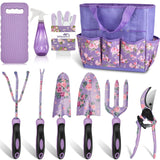2 Garden Tool Set，Purple 10 Piece Garden Tools, Green 9 Piece Gardening Tools