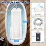 Bubble Bath Mat,Bubble Bath Massager for Smooth Bathtub – 3-Speed Adjustable Tub Spa Massager with Non-Slip Suction Cups and Remote Control – Ideal for Stress, Sore Muscles & Total Relaxation