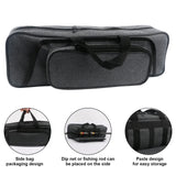 Hikary 43CM/17Inch Fishing Rod Case - Portable Folding Fishing Pole Tackle Storage Bag (gray)