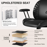 Home Office Desk Chair, Adjustable Comfy Office Chair with Wheels