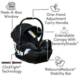 BOB Gear Wayfinder Travel System with Champ Infant Car Seat — Nightfall