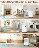 PLUSCENT 32 Pint Dehumidifier for Basement, 2500 sq.ft Dehumidifiers for Home with Drain Hose, 3 Modes, Auto Defrost, 24H Timer, Quiet Smart Humidity Control for Large Room, Bedroom, Bathroom, RV