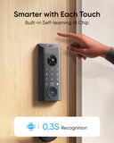 Video Smart Lock E330, 3-in-1 Camera+Doorbell+Fingerprint Keyless Entry Door Lock, Smart Built-in Wi-Fi Deadbolt for Front Door, Auto Lock eufy Security