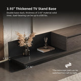 NessCarsti Mid-Century Modern Expandable TV Stand，79" to 130" Adjustable
