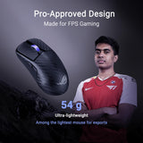 ASUS ROG Harpe Ace Extreme Wireless Esports Gaming Mouse – Carbon Fiber Build, 47g Lightweight, Tri-Mode Connectivity, 42K DPI, up to 70Hr Battery, Glass Skates, Pro-Approved, PC/Mac Support - Black