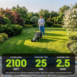 STEELITE 13 inch Cordless Lawn Mower and Leaf Blower Combo, 21V Brushless Electric Yard Tool Kit with 4.0Ah & 2.0Ah Batteries & Charger, Mulching/Bagging Push Mower & Cordless Blower for Small Yard