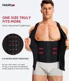 Nebility Mens Shapewear Fajas para Hombres Compression Shirt Men Body Shaper Tank Top Compression Undershirt Vest Sleeveless, Black - S