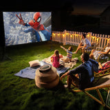 Projector Screen with Stand 120 Inch, 16:9 4K HD Portable Projector Screen Indoor Outdoor, Foldable Wrinkle-Free Movie Screen 160° Front Rear Projection Screen with Carry Bag for Home Movie