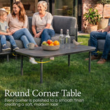 LayinSun 9 Pieces Patio Furniture Set with Coffee Table
