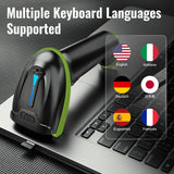 Tera Barcode Scanner with Battery Indicator: 1D Wireless, 5100 Green