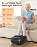 EaseZen Foot Massager Machine with Heat, Shiatsu Foot Massager with Remote, 2026 Upgraded Deep Kneading, for Plantar Fasciitis, Neuropathy, Birthday Gifts for Women Mom Men Dad, Up to Foot Size 14