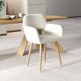 Home Office Desk Chair, Corduroy Vanity Chair 2PCS for Teen Girls, Beige