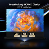 NothingProjector Motorized ALR Screen for Ultra Short Throw Projector, 95% Ambient Light Rejecting, 120 inch, Floor Rising, 4K/8K UHD, Active 3D, Anti Daylight, Electric Retractable Automatic NothPJ