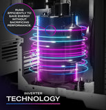 GE PROFILE PWDV08WWF Inverter Window Air Conditioner Unit 8,000 Energy Efficient AC Cooling up to 350 sq ft, White