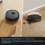 ECOVACS DEEBOT N20e Plus Robot Vacuum and Mop, 10000Pa Suction, Self-Emptying Bagless Base, Tangle-Free for Pet Hair, Smart Mapping, 300 Min Runtime, Alexa, Hardwood/Carpet/Tile