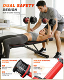 Rendpas Adjustable Dumbbells Set of 2, Select Weight Dumbbell Set, 5 in 1 Free Dumbbell Set with Anti-Slip Texture Handle, Weight Set For Home Gym Suit both Men and Women