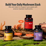 FreshCap Mushrooms Ayurvedic Premium Organic Reishi Capsules - 14:1 Fruiting Body Extract with 27% Beta-Glucans - 3rd-Party Tested Nootropic for Calm, Balance and Stress Support (120 Capsules)